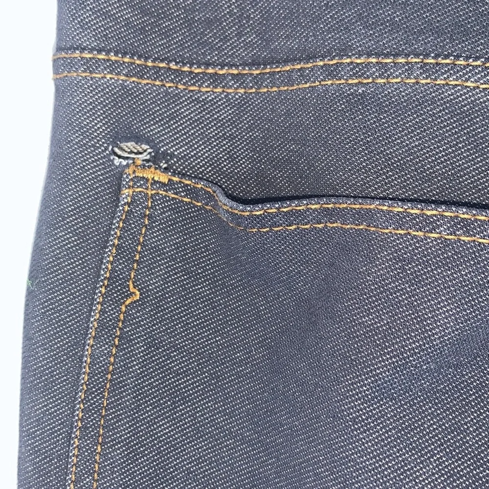 Dark Denim Blue Pull-On Jeggings Stretch Leggings Casual Comfortable Pants